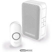 Безжичен звънец Honeywell Home DC311N - преносим и работещ с батерии | Бял | Силно и ясно