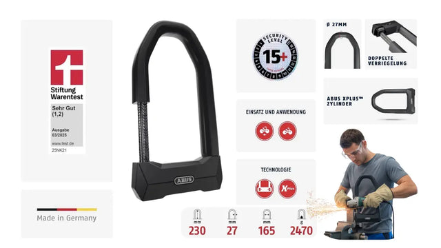 Най-сигурната велосипедна брава: ABUS Granit Super Extreme 2500 – в детайли