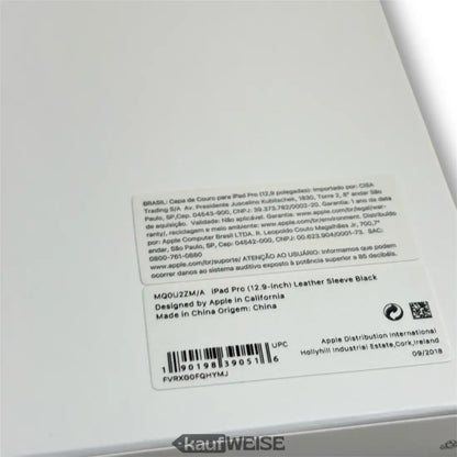 Schwarze Leder-Hülle für iPad Pro 12,9 Zoll von Apple, MQ0U2ZM/A