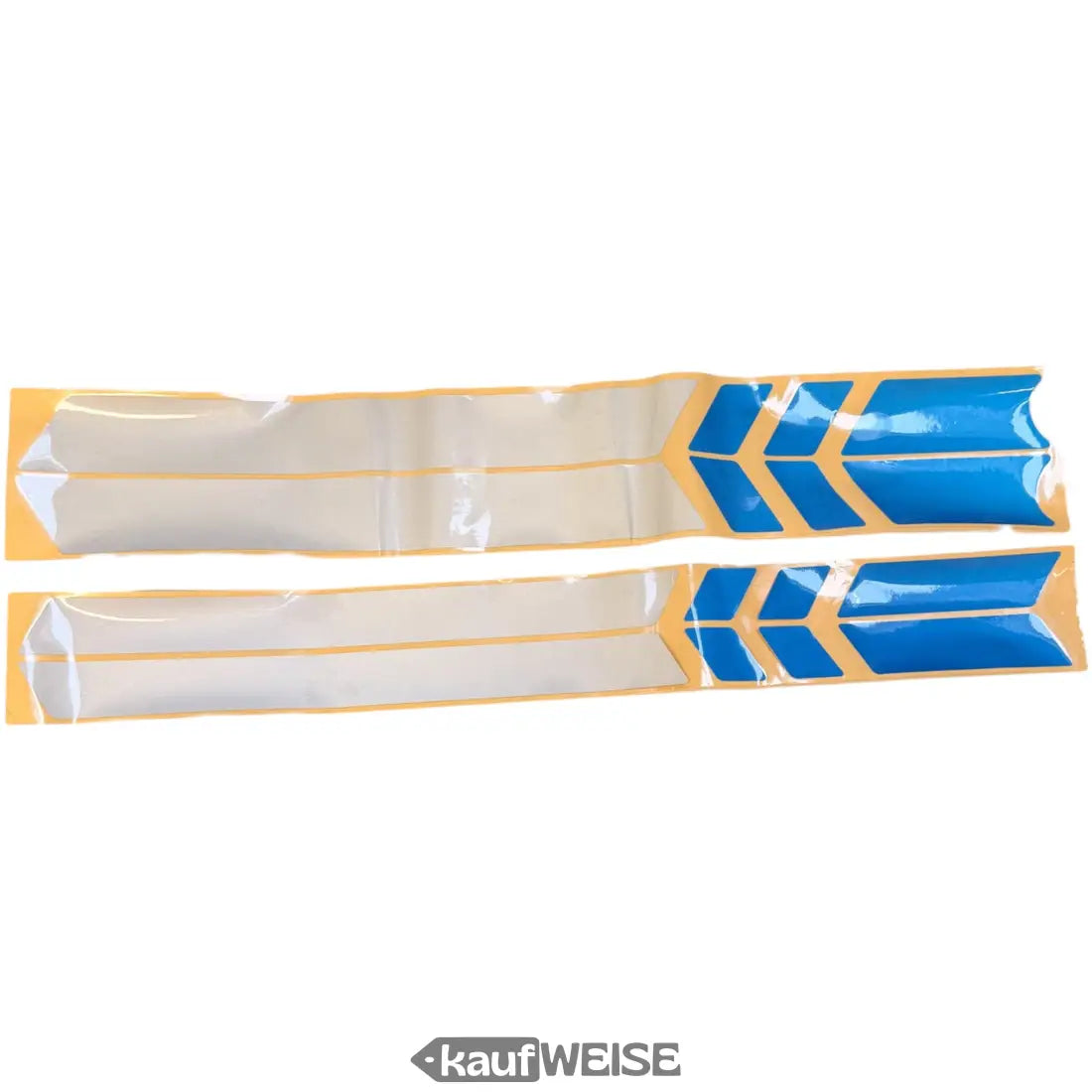 Blaue und gelbe Pfeilmuster Aufkleber für Fahrradrahmen