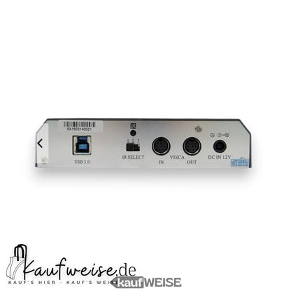 Silbernes HuddleCamHD HC10X-GY-G3 mit USB 3.0, IR, VISCA, DC 12V Anschlüsse