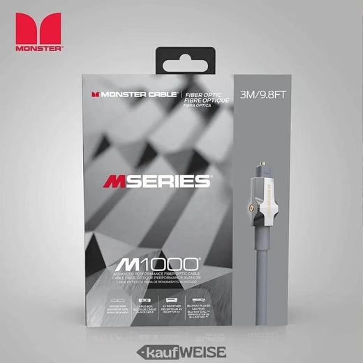 Оптичен Toslink кабел Monster M1000 (3 м) за висок клас аудио