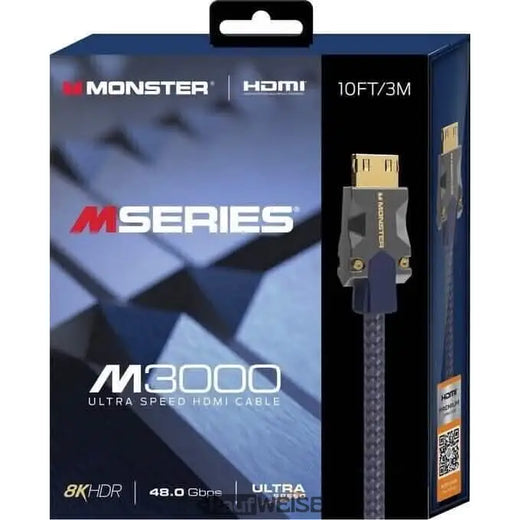 Monster M3000 HDMI кабел – 3 м, 8K, ултра висока скорост