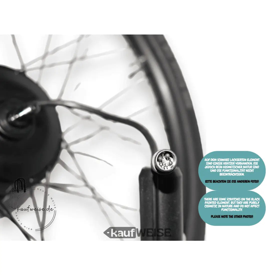 Original VanMoof Vorderrad 24 Zoll mit Motor und elektrischer Verbindung