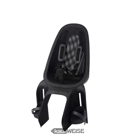 Детска седалка за велосипед Qibbel Air Maxi - черна, багажник, 22 кг
