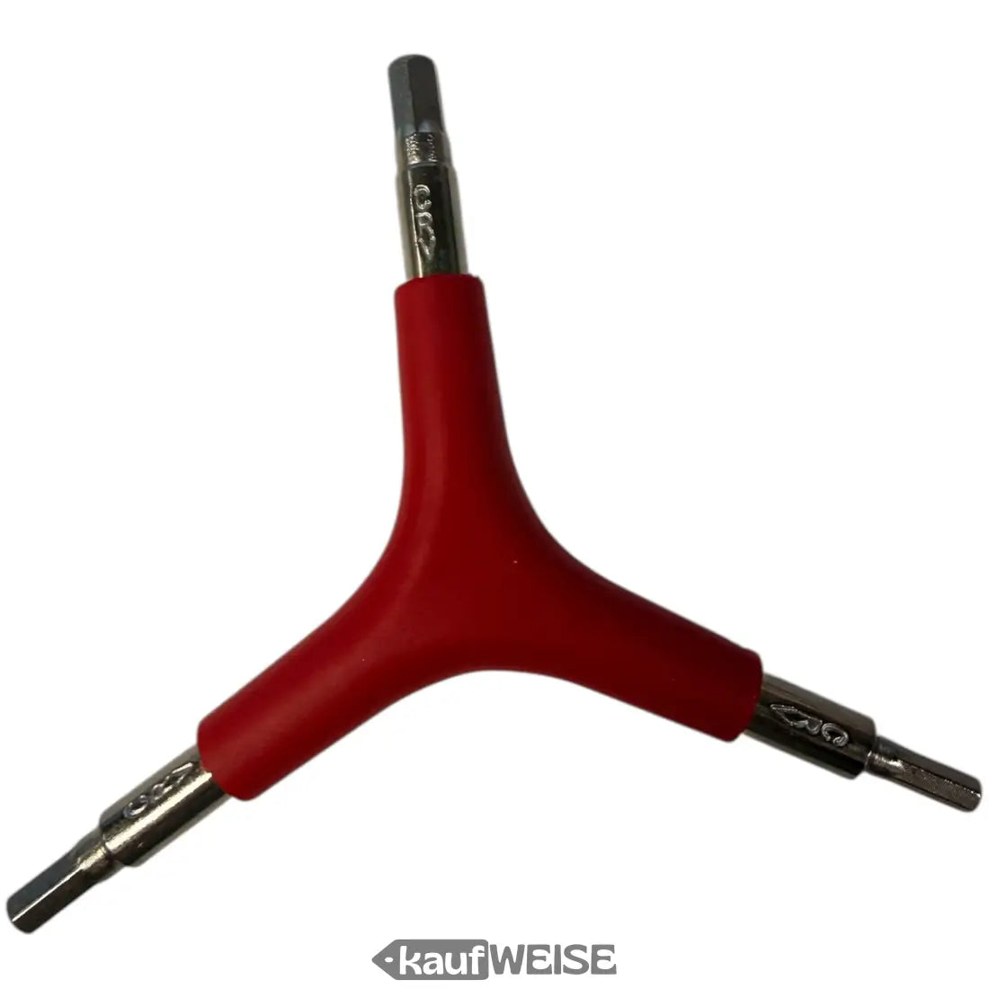 Roter ergonomischer Y-förmiger Fahrradschlüssel mit 4/5/6 mm Innensechskant